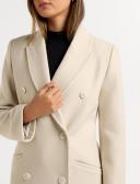 Forever New Formal Coat in cream-White