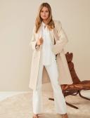 Forever New Formal Coat in cream-White