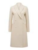 Forever New Formal Coat in cream-White