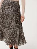 Forever New Hailee Pleated Skirt in Black Multi Black 16