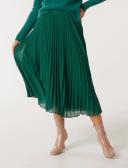 Forever New Hailee Pleated Skirt in Green 4