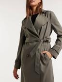 Forever New Hamilton Trench Mac in Green Olive 14