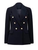Forever New Jordyn Military Blazer in Navy 10
