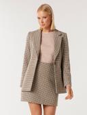 Forever New Kerry Single Breasted Wool Blazer in Brown Taupe 16