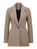 Forever New Kerry Single Breasted Wool Blazer in Brown Taupe 6