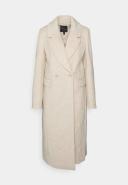 Forever New Longline Relaxed Formal Coat in cream-White