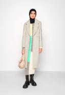 Forever New Longline Relaxed Formal Coat in cream-White