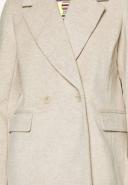 Forever New Longline Relaxed Formal Coat in cream-White