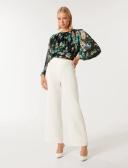 Forever New Odette Metallic Blouson Sleeve Blouse in Multi Assorted 16