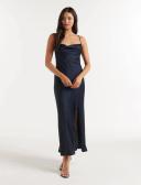 Forever New Petite Blair Back Detail Maxi Dress in Navy 6