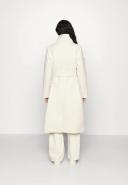 Forever New Petite Funnel Neck Wrap Tie Smart Coat in cream-White