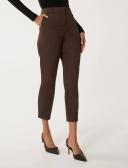 Forever New Petite Mindy 7/8Th Slim Pants in Brown Chocolate 10