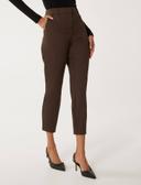 Forever New Petite Mindy 7/8Th Slim Pants in Brown Chocolate 16