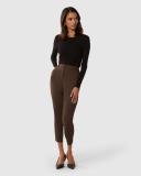 Forever New Petite Mindy 7/8Th Slim Pants in Brown Chocolate 8