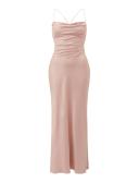Forever New Ruby Tie Back Satin Maxi Dress in Pink 18