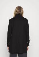 Forever New Smart Wrap Coat in Black