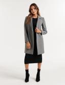 Forever New Women's Kiana SB Petite Coatigan in Dark Grey Marle, Size 8