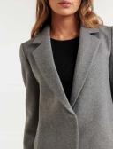 Forever New Women's Kiana SB Petite Coatigan in Dark Grey Marle, Size 8