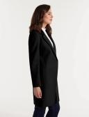 Forever New Women's Kiana Single-Breasted Coatigan in Black, Size 6