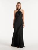 Forever New Yvette Knot Tie Neck Gown in Black 10
