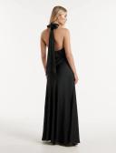 Forever New Yvette Knot Tie Neck Gown in Black 10