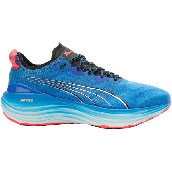 ForeverRun Nitro Men's Running Shoes in Ultra Blue/Black/Silver, Size 10.5 by Puma