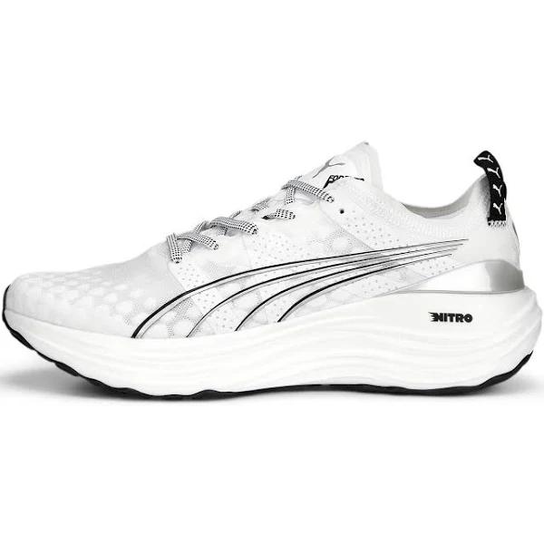 ForeverRun Nitro Men's Running Shoes in White/Black, Size 9 by Puma