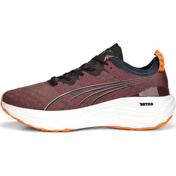 ForeverRun Nitro Men's Running Shoes in Wood Violet/Ultra Orange, Size 10.5 by Puma