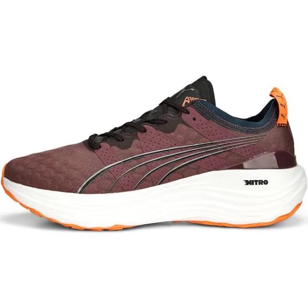 ForeverRun Nitro Men's Running Shoes in Wood Violet/Ultra Orange, Size 11 by Puma
