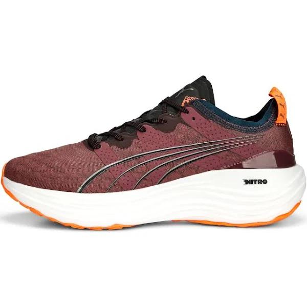 ForeverRun Nitro Men's Running Shoes in Wood Violet/Ultra Orange, Size 9 by Puma