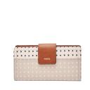 Fossil Logan White Clutch