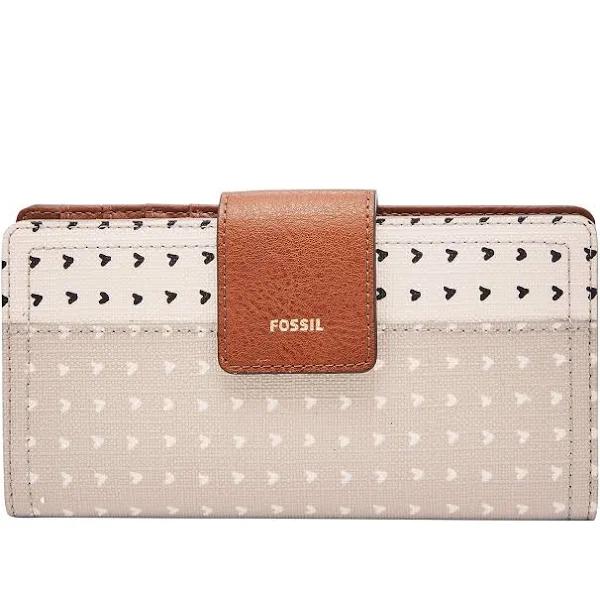 Fossil Logan White Clutch