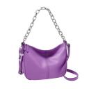 Fossil Purple Jolie Leather Crossbody Bag One-Size