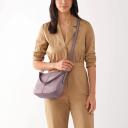 Fossil Purple Jolie Leather Crossbody Bag One-Size
