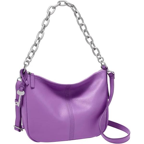 Fossil Purple Jolie Leather Crossbody Bag One-Size