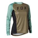 Fox Defend Long Sleeve Jersey Womens - Olive Green - M