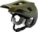 Fox Racing Dropframe Pro MTB Helmet - Light Green/Red - XL