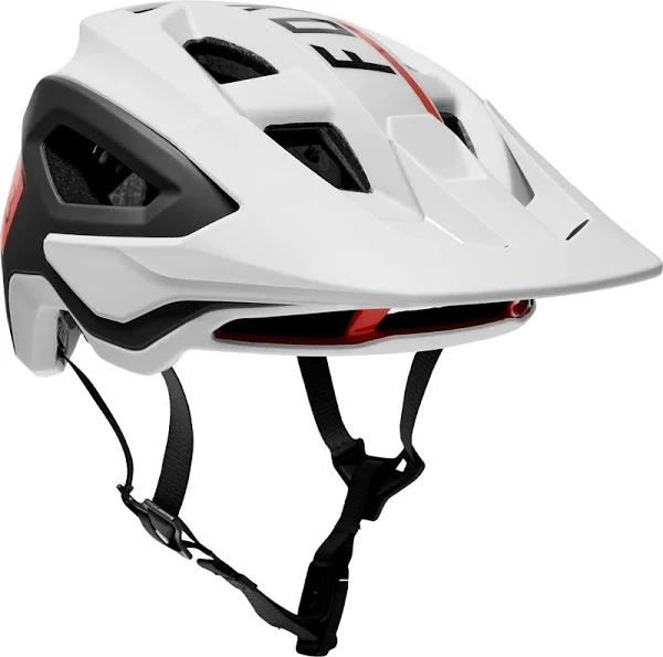 Fox Racing Speedframe Pro Blocked Helmet - White/Black - Medium