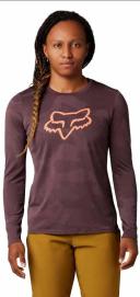 Fox Ranger LS Womens Jersey Dark Maroon 2022