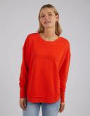 Foxwood - Womens Jumpers - Simplified Crew Cherry