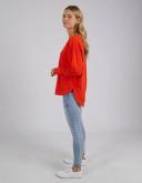 Foxwood - Womens Jumpers - Simplified Crew Cherry