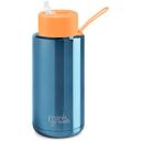 Frank Green Chrome Ceramic Drink Bottle 1L - Silver- Swimwear Galore