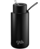 Frank Green Chrome Ceramic Drink Bottle 1L - Silver- Swimwear Galore