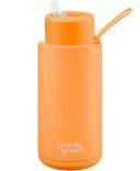 Frank Green Chrome Ceramic Drink Bottle 1L - Silver- Swimwear Galore