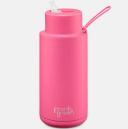 Frank Green Chrome Ceramic Drink Bottle 1L - Silver- Swimwear Galore