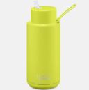 Frank Green Chrome Ceramic Drink Bottle 1L - Silver- Swimwear Galore