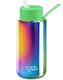 Frank Green Chrome Ceramic Drink Bottle 1L - Silver- Swimwear Galore