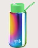 Frank Green Chrome Ceramic Drink Bottle 1L - Silver- Swimwear Galore