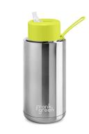 Frank Green Chrome Ceramic Drink Bottle 1L - Silver- Swimwear Galore