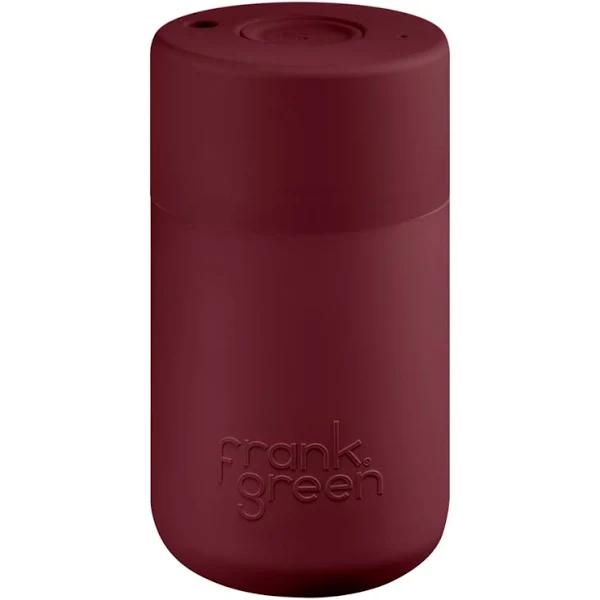 Frank Green Reusable Cup - Original 340ml Merlot Push Button